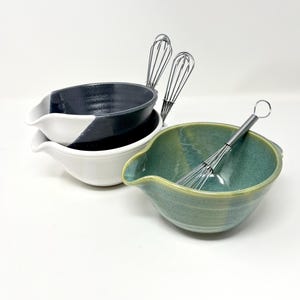 Mini Mixing Bowl - Pottery Mixing Bowl - Mini Batter Bowl - Ceramic Mixing Bowl - Ready to Ship