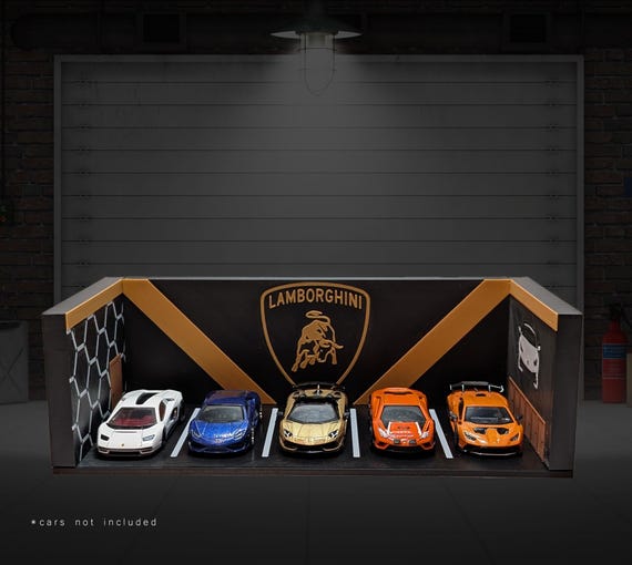 Lamborghini Garage Diorama – 3D Printed 1:64 Scale Diecast Display