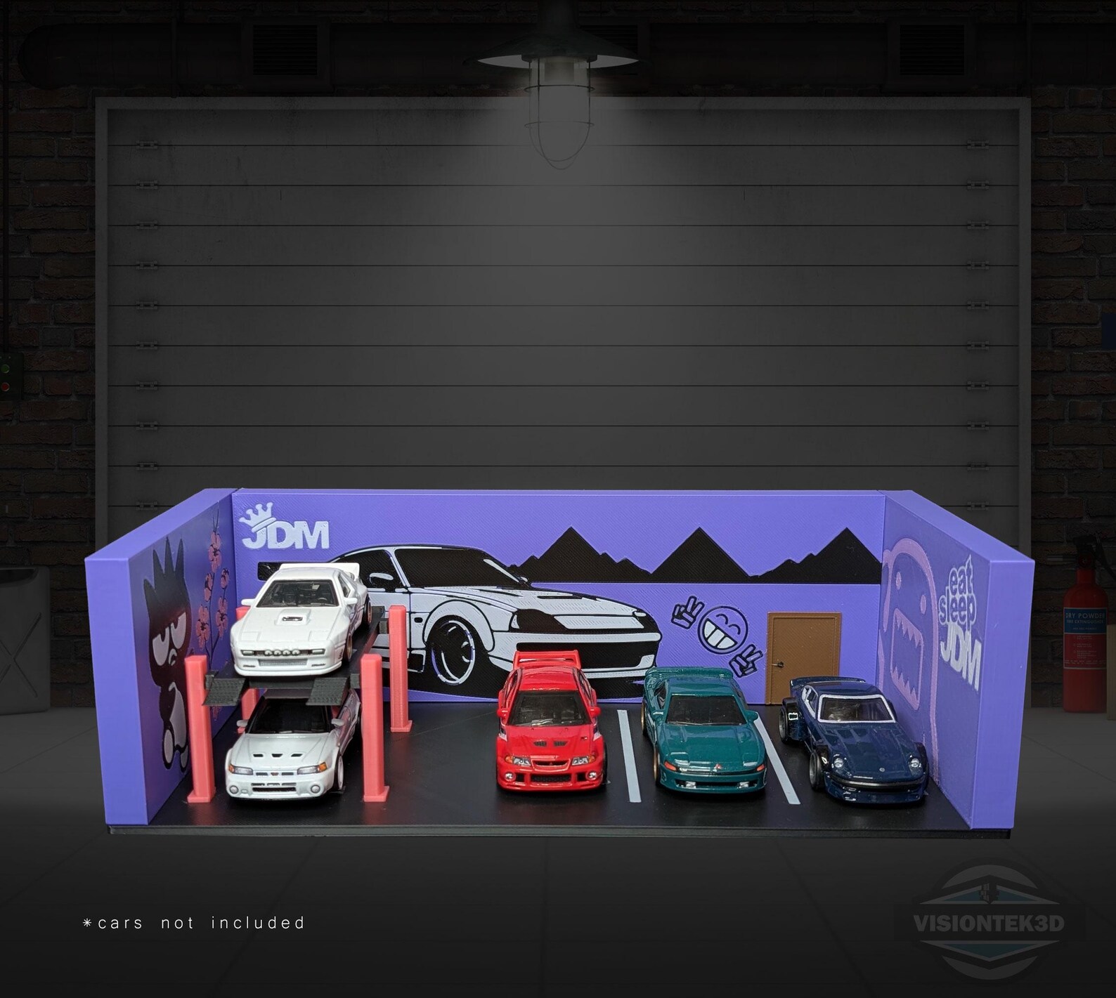 1:64 Scale JDM Garage Diorama 3D Printed Tuner Display, Japanese Car ...
