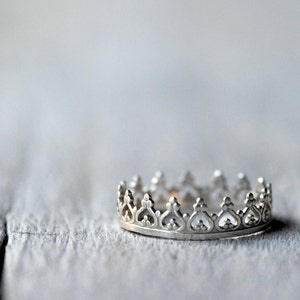 Sterling Silver Crown Ring image 1