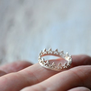 Sterling Silver Crown Ring image 4