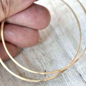 Gold Filled Hoop Earrings, Extra Large size, 14kt Gold Filled hoops. image 8