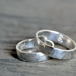 Sterling Silver Wedding Band, Custom Stamping on the inside or blank image 6