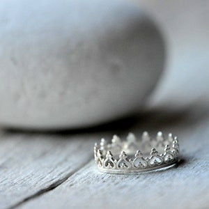 Sterling Silver Crown Ring image 5