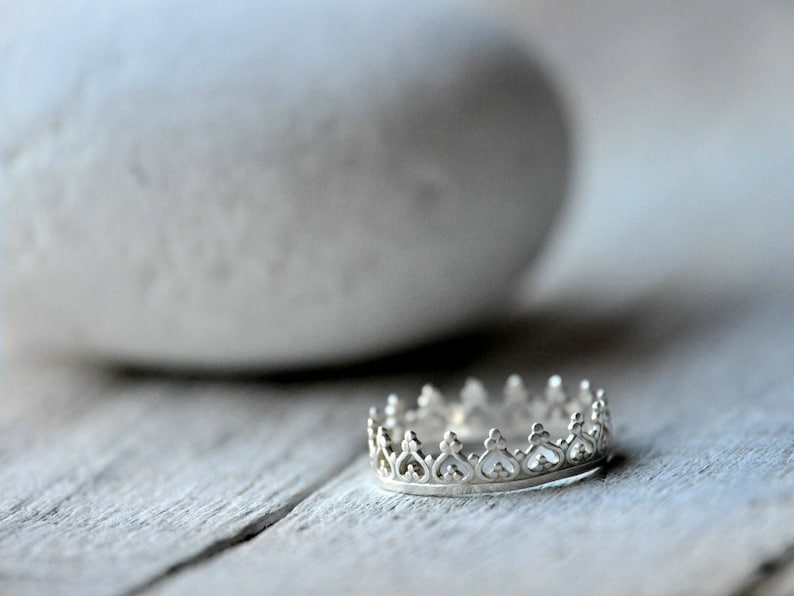 Sterling Silver Crown Ring image 5