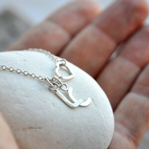 Letter Charm sterling silver, ONE custom initial, handmade image 5