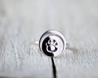 Custom Sterling Silver Stamped Ring: Personalized Message