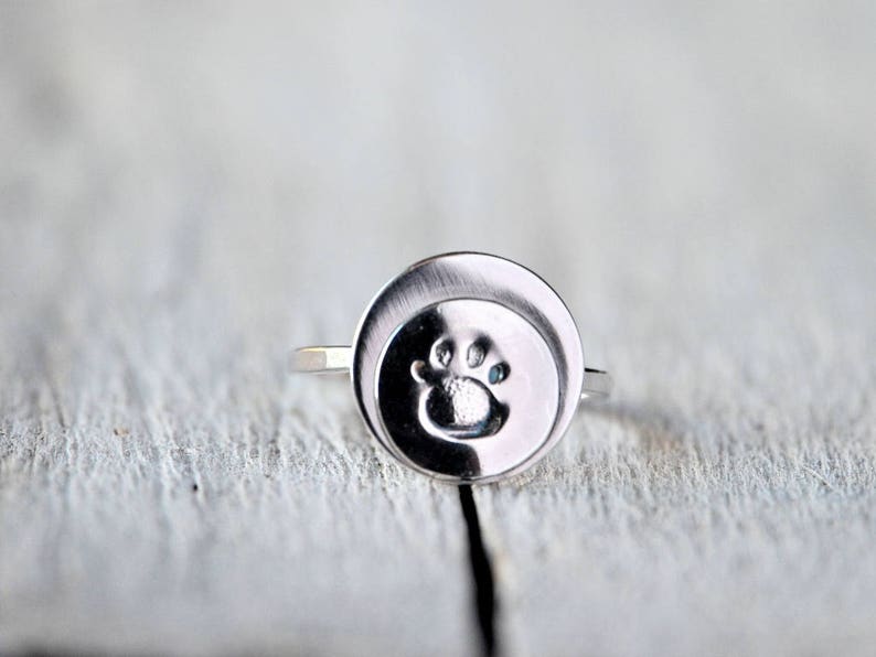 Sterling silver ring with personalised stamping, custom letters and symbols, your personal message, MADE TO ORDER image 1