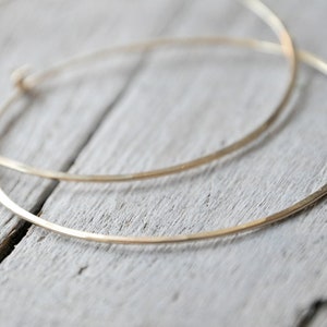 Gold Filled Hoop Earrings, Extra Large size, 14kt Gold Filled hoops. image 4