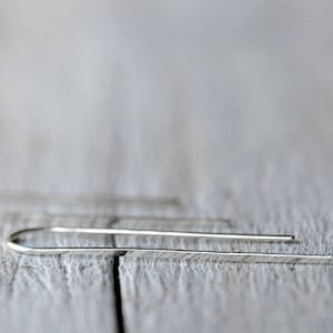 Sterling Silver Minimal Earrings, urban look, simple, elegant, dainty, dangle, Made to order