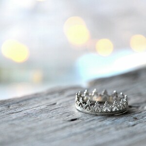 Sterling Silver Crown Ring image 2