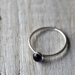 Amethyst Stacking Rings Sterling Silver Made To Order image 5