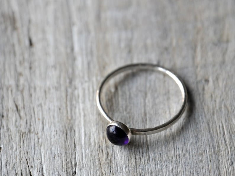 Amethyst Stacking Rings Sterling Silver Made To Order image 5