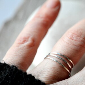 Sterling silver thin stacking ring, dainty, stackable, ring guards and spacers, made to order image 8