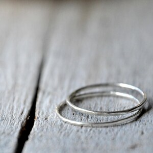 Sterling silver thin stacking ring, dainty, stackable, ring guards and spacers, made to order image 5