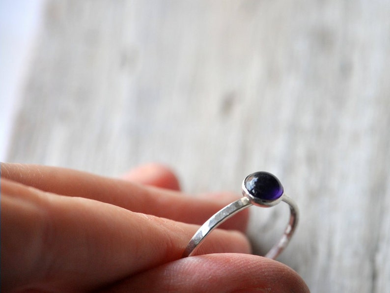 Amethyst Stacking Rings Sterling Silver Made To Order image 3