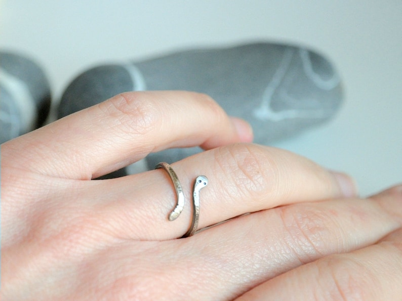 Snake Sterling Silver Ring Made To Order Slightly Oxidized