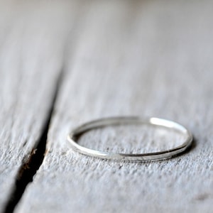 Sterling silver thin stacking ring, dainty, stackable, ring guards and spacers, made to order image 1