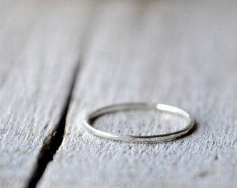 Sterling silver thin stacking ring, dainty, stackable, ring guards and spacers, made to order