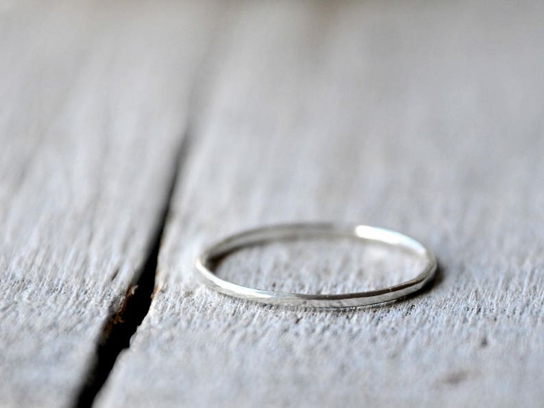 Sterling silver thin stacking ring, dainty, stackable, ring guards and spacers, made to order image 1