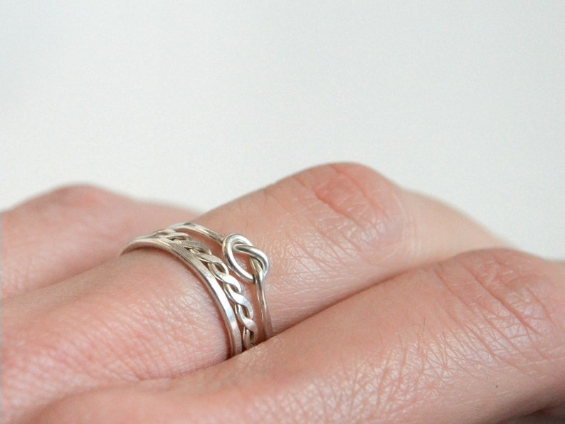 Anello Nodi D'Amore In Argento 925 - Foto 11