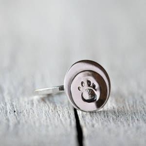 Sterling silver ring with personalised stamping, custom letters and symbols, your personal message, MADE TO ORDER image 2