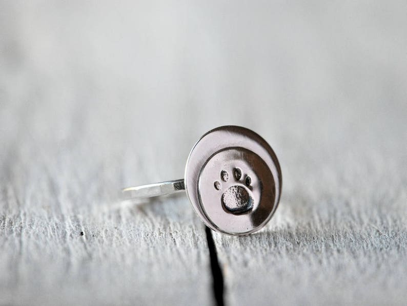 Sterling silver ring with personalised stamping, custom letters and symbols, your personal message, MADE TO ORDER image 2