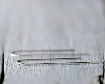 Sterling Silver Minimal Earrings, urban look, simple, elegant, dainty, dangle, Made to order