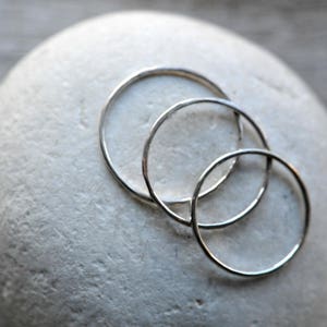 Sterling silver thin stacking ring, dainty, stackable, ring guards and spacers, made to order image 9