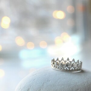 Sterling Silver Crown Ring image 3