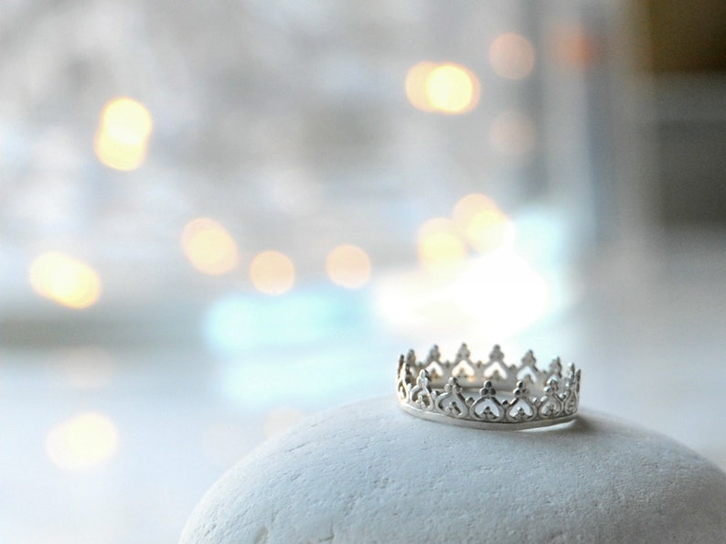 Sterling Silver Crown Ring image 3
