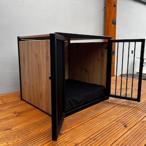Image showcasing Modern Dog and House With Oak Wood and a FREE Ergonomic Cotton Cushion ...