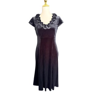 Velvet Empire Waist Midi Dress - Etsy Velvet Empire Waist Midi Dress - Etsy
