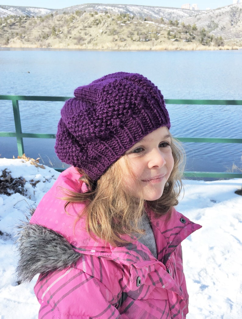 Knitting Pattern Hat for Toddler Child Adult Sizes Instant Etsy