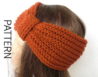 Knitting Pattern: Brioche Stitch Turban Headband (PDF Pattern)