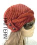 KNITTING PATTERN  hat  for women Knitted Hat Pattern Instant Download   Hat PATTERN Cable Knit  Cloche Hat Pattern Knitting fashion Winter 