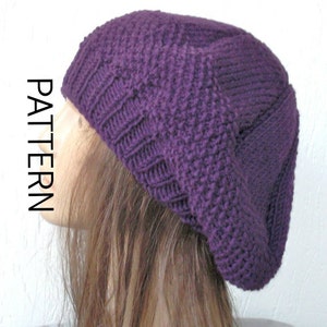 Knit Beret Pattern: Women&#39;s Fashion Hat (PDF Download)