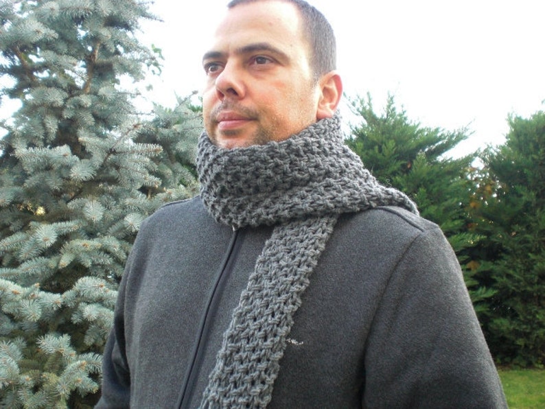 Simple Scarf KNITTING PATTERN for Men // Father Day DIY | Etsy