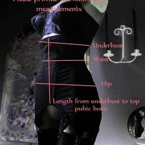 GOTHIC BRIDE 6 Strap Longline Victorian Style Girdle. image 4