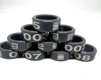 Kunststoffringe 2026 für Tauben/Hühner, Enten 08/10/12/14/16/18/20mm graue Farbe