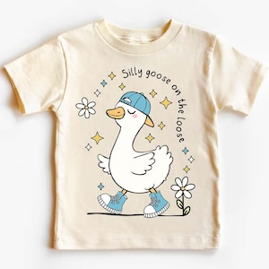 Silly Goose on the Loose SVG, Funny Silly Goose Meme PNG, Boy Goose Shirt PNG, Silly Goose Clipart, Retro Goose Design, Digital Download