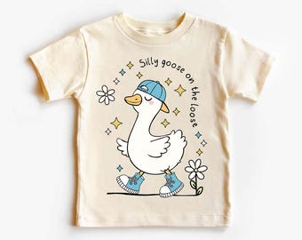 Fånig gås på lös SVG, rolig fånig gås meme PNG, pojke gås skjorta PNG, fånig gås clipart, retro gås design, digital nedladdning