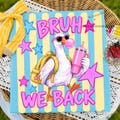Bruh We Back Goose PNG, Back To School Goose Design, Funny Goose With Backpack, Bubble Gum Goose, School Shirt PNG, Teacher Student