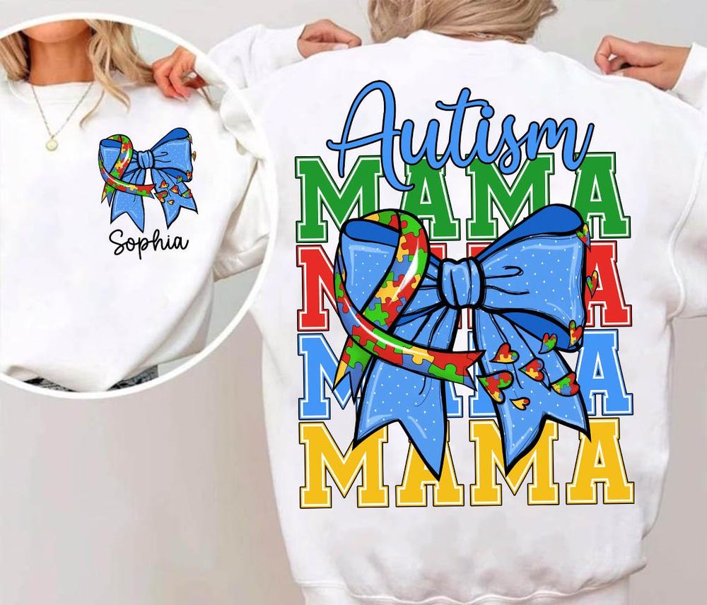 Autism Advocate Png, Neurodiversity Png, Retro Autism Mama Png, Autism Bow Png,Autism Awareness Coquette Png, Special Education Printfushion
