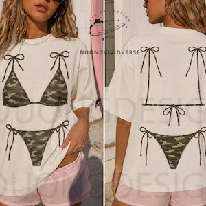 sexy camo bathing suits Camouflage Army Print Scalloped Ruffle Scrunch Butt Bikini! Hot Miami  swimwear! main image 0