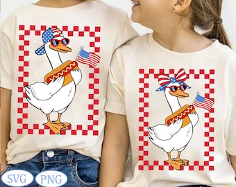 Boy 4th Goose Svg, Coquette Bow Goose 4th July PNG, Patriotic Svg, Independence Design Files Cut, Custom Kids 4th Of July Svg