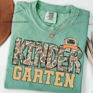 Back To School Grade Bundle PNG, Kindergarten Through Sixth Grade Camo School Designs, First Day Of School Teacher and Student Shirt PNG image 4