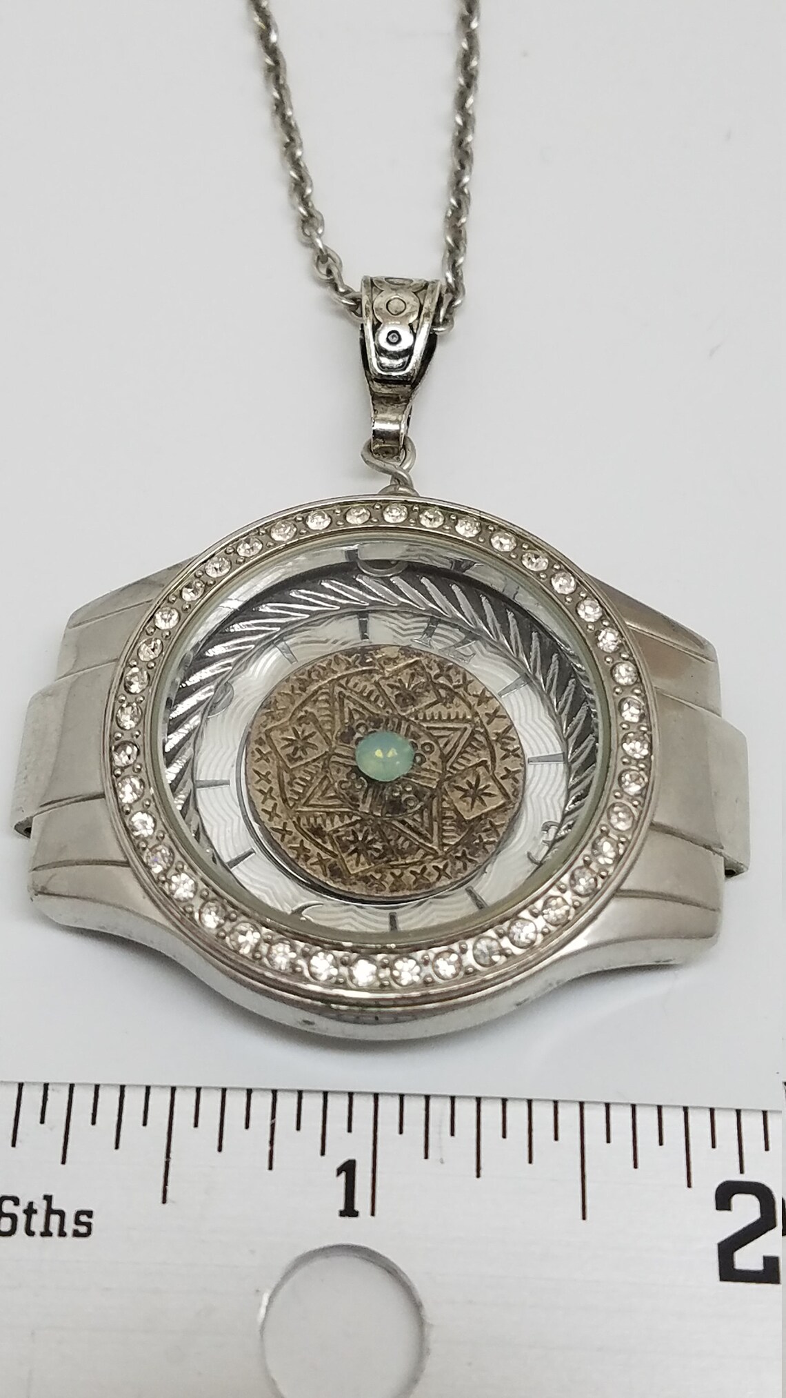 Polished Time Pendant Necklace Etsy