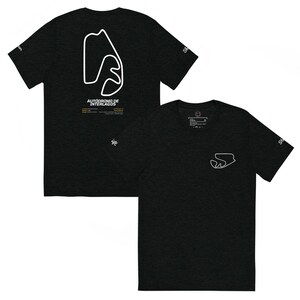 Zwart T-shirt Autódromo de Interlagos Track Map