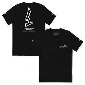 Circuit of the Americas (COTA) Track Map zwart T-shirt